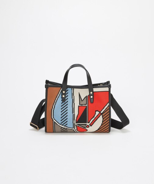 【TREASURE TOPKAPI】ニットジャガード 2way ミニ トートバッグ