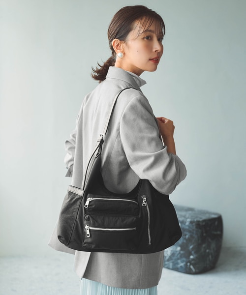 トプカピ（TOPKAPI）/【TREASURE TOPKAPI】ナイロン アウトポケット 2way ショルダーバッグ / 軽量 TREASURE TOPKAPI】ナイロン アウトポケット 2way ショルダーバッグ