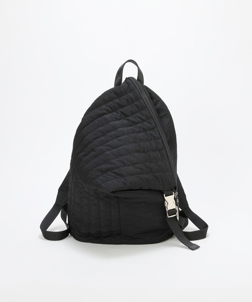 実物は撮影する 限定 非売品 ブラック キルティングリュック 黒 TREASURE TOPKAPI】ナイロン キルティング アシンメトリー リュック