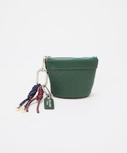 【TREASURE TOPKAPI】スムースレザー 幾何柄 マルチケース バッグチャーム