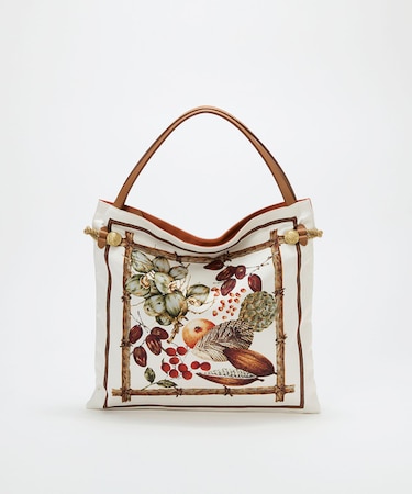 【26SS】【TREASURE TOPKAPI】マイルドサテン スカーフ柄 トートバッグ