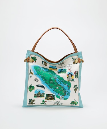 【26SS】【TREASURE TOPKAPI】マイルドサテン スカーフ柄 トートバッグ