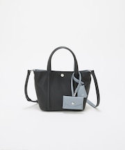 【Breath TOPKAPI】DUAL デュアル シュリンクレザー バイカラー トートバッグ チャーム付き