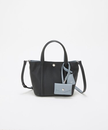 【Breath TOPKAPI】DUAL デュアル シュリンクレザー バイカラー トートバッグ チャーム付き