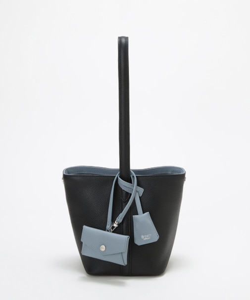 【Breath TOPKAPI】DUAL デュアル シュリンクレザー バイカラー 2way ワンハンドル ショルダーバッグ チャーム付き