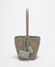 【Breath TOPKAPI】DUAL デュアル シュリンクレザー バイカラー 2way ワンハンドル ショルダーバッグ チャーム付き