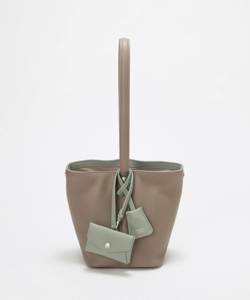 【Breath TOPKAPI】DUAL デュアル シュリンクレザー バイカラー 2way ワンハンドル ショルダーバッグ チャーム付き