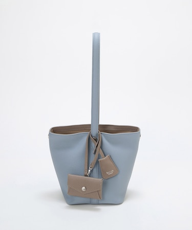 【Breath TOPKAPI】DUAL デュアル シュリンクレザー バイカラー 2way ワンハンドル ショルダーバッグ チャーム付き