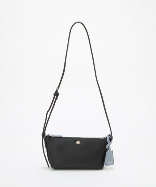 【Breath TOPKAPI】DUAL デュアル シュリンクレザー バイカラー ミニ ショルダーバッグ チャーム付き