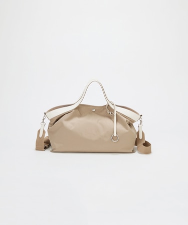 【Breath TOPKAPI】MORPH モーフ リンクルナイロン 2way ワイド トートバッグ チャーム付き 軽量 / 撥水