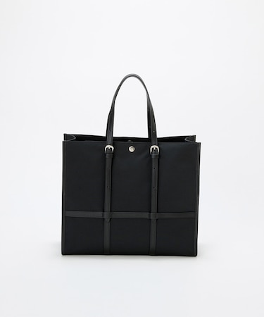 【Breath TOPKAPI】FRAME フレーム レザーベルト スクエア トートバッグ A4 / 軽量