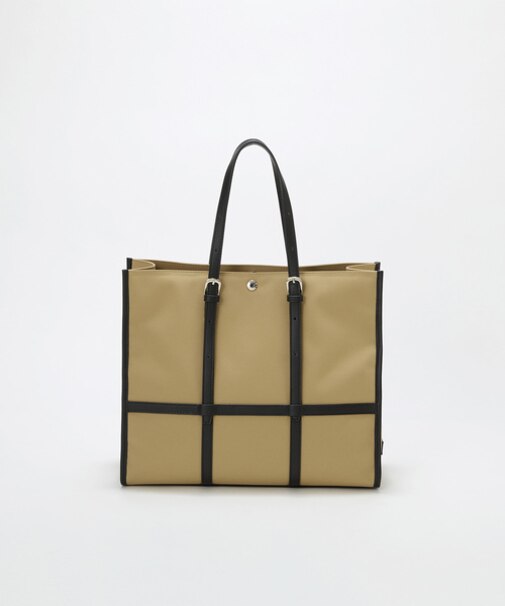 【Breath TOPKAPI】FRAME フレーム レザーベルト スクエア トートバッグ　A4 / 軽量