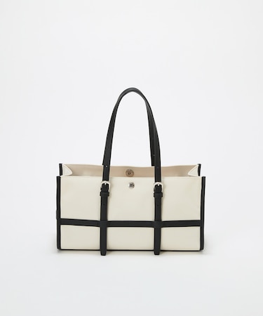 【Breath TOPKAPI】FRAME フレーム レザーベルト ワイド ミニ トートバッグ