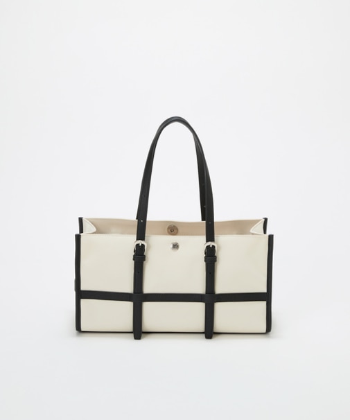 【Breath TOPKAPI】FRAME フレーム レザーベルト ワイド ミニ トートバッグ