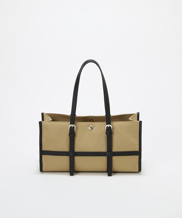 【Breath TOPKAPI】FRAME フレーム レザーベルト ワイド ミニ トートバッグ