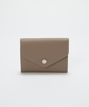 【Breath TOPKAPI】DUAL デュアル シュリンクレザー バイカラー 三つ折り 財布　薄型 / 軽量