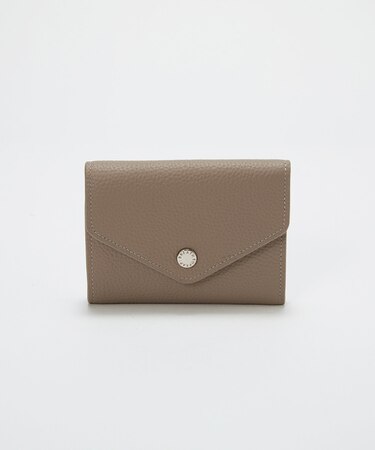 【Breath TOPKAPI】DUAL デュアル シュリンクレザー バイカラー 三つ折り 財布　薄型 / 軽量