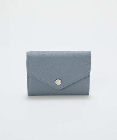 【Breath TOPKAPI】DUAL デュアル シュリンクレザー バイカラー 三つ折り 財布　薄型 / 軽量