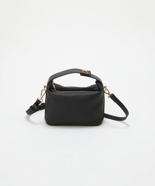 【TREASURE TOPKAPI】シュリンクレザー ハンドルオープン ミニ ショルダーバッグ