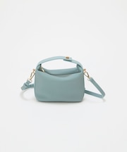 【TREASURE TOPKAPI】シュリンクレザー ハンドルオープン ミニ ショルダーバッグ