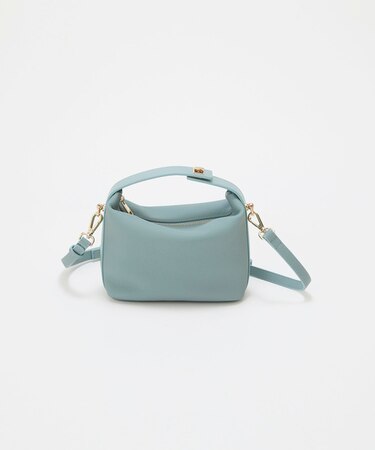 【TREASURE TOPKAPI】シュリンクレザー ハンドルオープン ミニ ショルダーバッグ