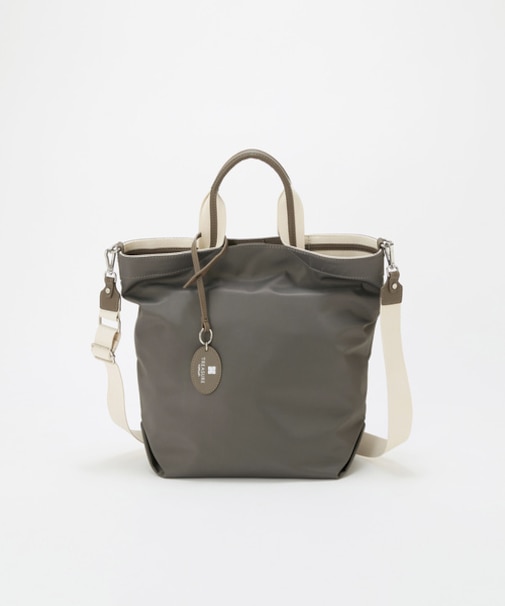 【TREASURE TOPKAPI】ストライプハンドル ナイロン 縦型 2way トートバッグ A4対応