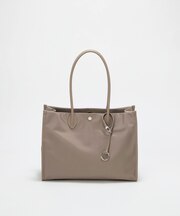 【Breath TOPKAPI】PRIM プリム ナイロン スクエア トートバッグ チャーム付き A4/ 軽量