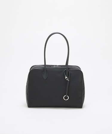 【Breath TOPKAPI】PRIM プリム ナイロン ラウンドスクエア ボストン トートバッグ チャーム付き　A4 / 軽量