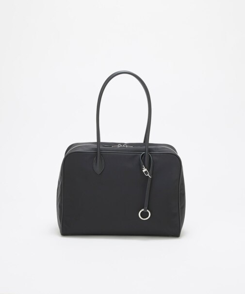 【Breath TOPKAPI】PRIM プリム ナイロン ラウンドスクエア ボストン トートバッグ チャーム付き　A4 / 軽量