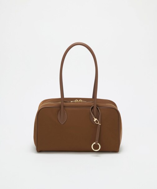 【Breath TOPKAPI】PRIM プリム ナイロン ロングハンドル ミニ ボストン トートバッグ チャーム付き