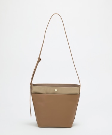 【Breath TOPKAPI】LINEA リネア レザーコンビ バケット ショルダーバッグ