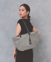 【TREASURE TOPKAPI】ロングハンドル タック カゴバッグ