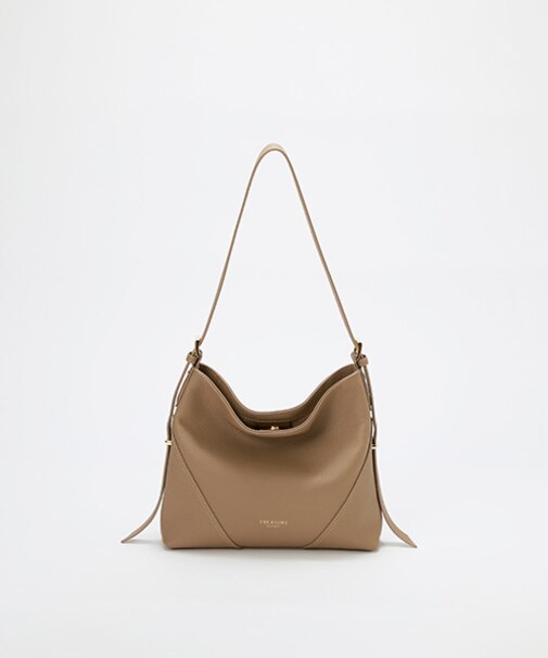【TREASURE TOPKAPI】シュリンクレザー ワンハンドル 2WAY ミニ ショルダーバッグ