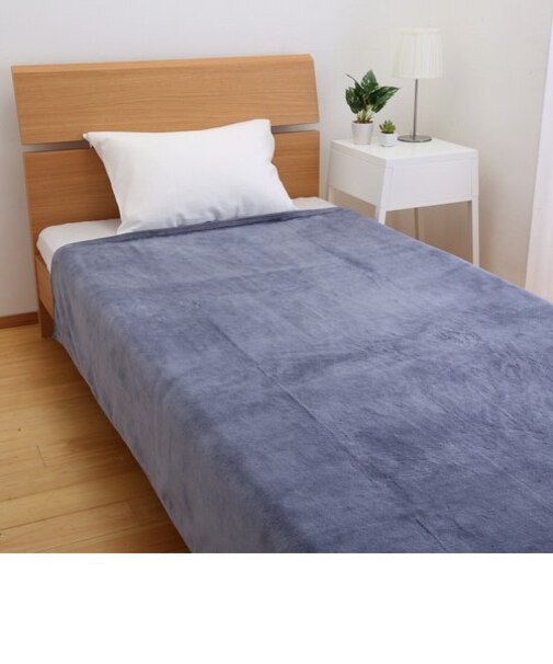 [Ethicalware] シール織やわらかブランケット/ディープカラー 140×200ｃｍ ブラウン/アイボリー/ブルー/ダークグレー