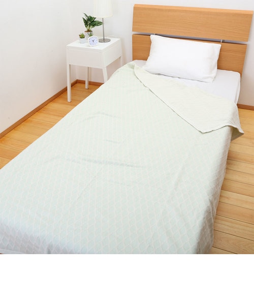 CUORE] コットンブランケット/ケーブル 140×200cm サーモン