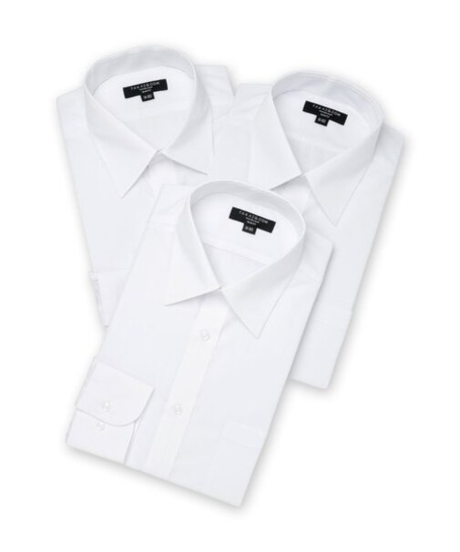 【WEB限定】タカキュー 形態安定抗菌防臭  ビジネスドレス長袖シャツ3枚セット