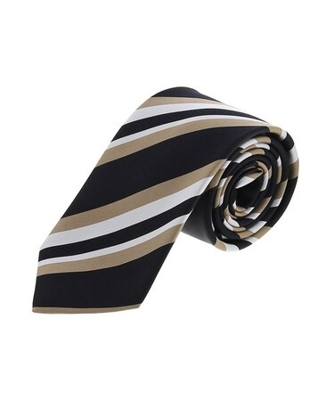 アレキサンダージュリアン 日本製 シルクストライプ柄 ネクタイ 8.0cm幅