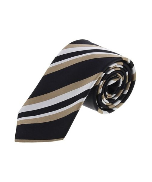 アレキサンダージュリアン 日本製 シルクストライプ柄 ネクタイ 8.0cm幅