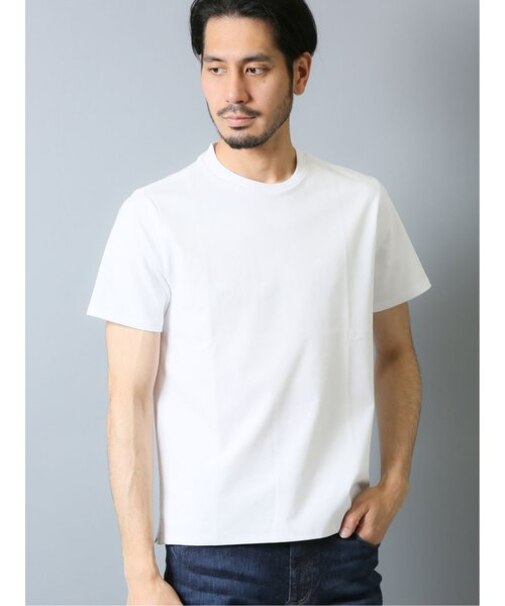 アレキサンダージュリアン 【DRESS T-SHIRT】シルケットポンチ クルーネック半袖Tシャツ