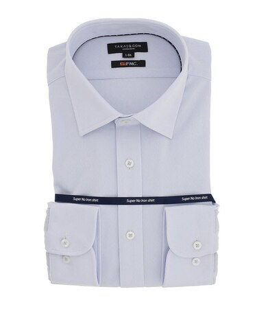 タカキュー 【WEB限定】 IFMC 吸水速乾ストレッチワイドカラー ビジネスドレス長袖シャツ 