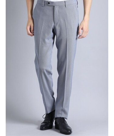 タカキュー トラベスト/TRABEST ノータックスラックス バーズアイ青