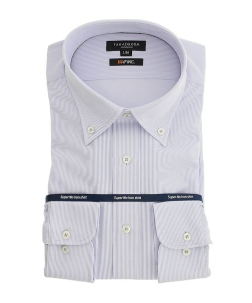 タカキュー 【WEB限定】 IFMC 吸水速乾ストレッチボタンダウン ビジネスドレス長袖シャツ 