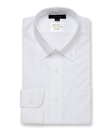タカキュー 形態安定 吸水速乾 ボタンダウン ビジネスドレス長袖シャツ