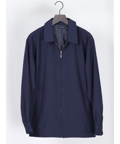 タカキュー ツイルストレッチ ZIPシャツアウター