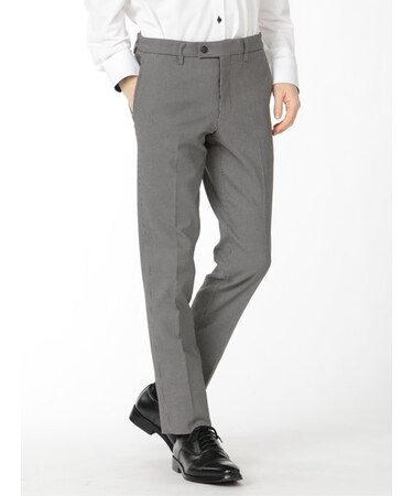 タカキュー スーパーストレッチ裏起毛 ノータックスラックス 千鳥