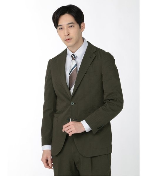 3ピース⭐︎アレキサンダージュリアン セットアップスーツ ブラウン Mサイズ相当 アレキサンダージュリアン クールマックス/COOL MAX サッカー