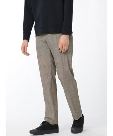 タカキュー スーパーストレッチ セットアップ スリムパンツ チェックライトグレー