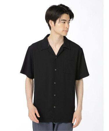 ウィルクスバシュフォード アムンゼン オープンカラー半袖シャツ