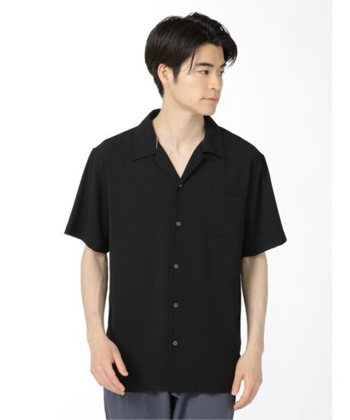 ウィルクスバシュフォード アムンゼン オープンカラー半袖シャツ