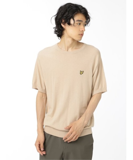 ライル&スコット/LYLE&SCOTT 綿天竺ニット クルーネック半袖Tシャツ